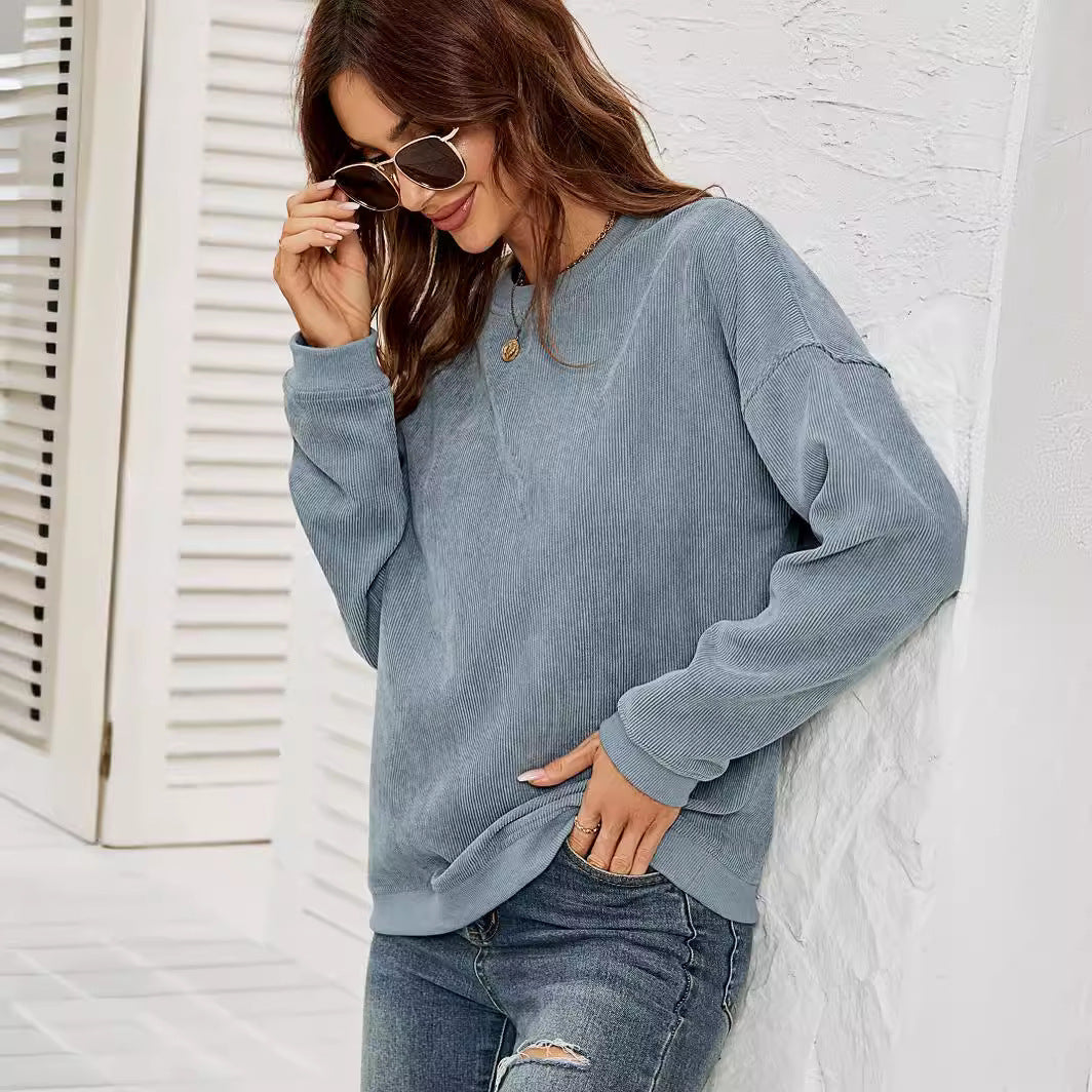 🔥Round Neck Long-sleeved Tops Spring Clothing