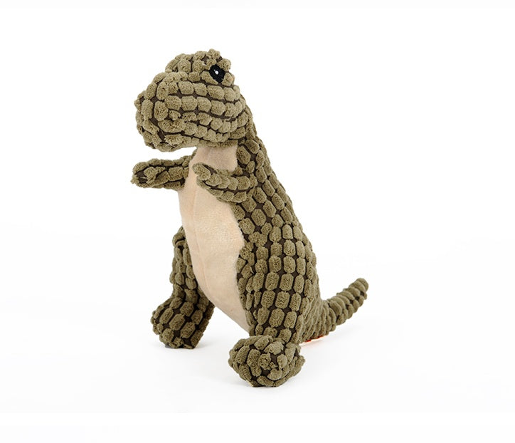 Dinosaur Chew Toys for Large Dogs - Interactive Plush Squeaky Toys for Giant Breeds, Durable & Fun for Chihuahuas
