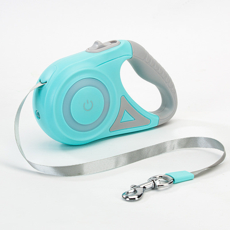 Retractable Dog Leash with Collar Set - Automatic Traction Rope for Small & Medium Dogs, Durable & Reflective