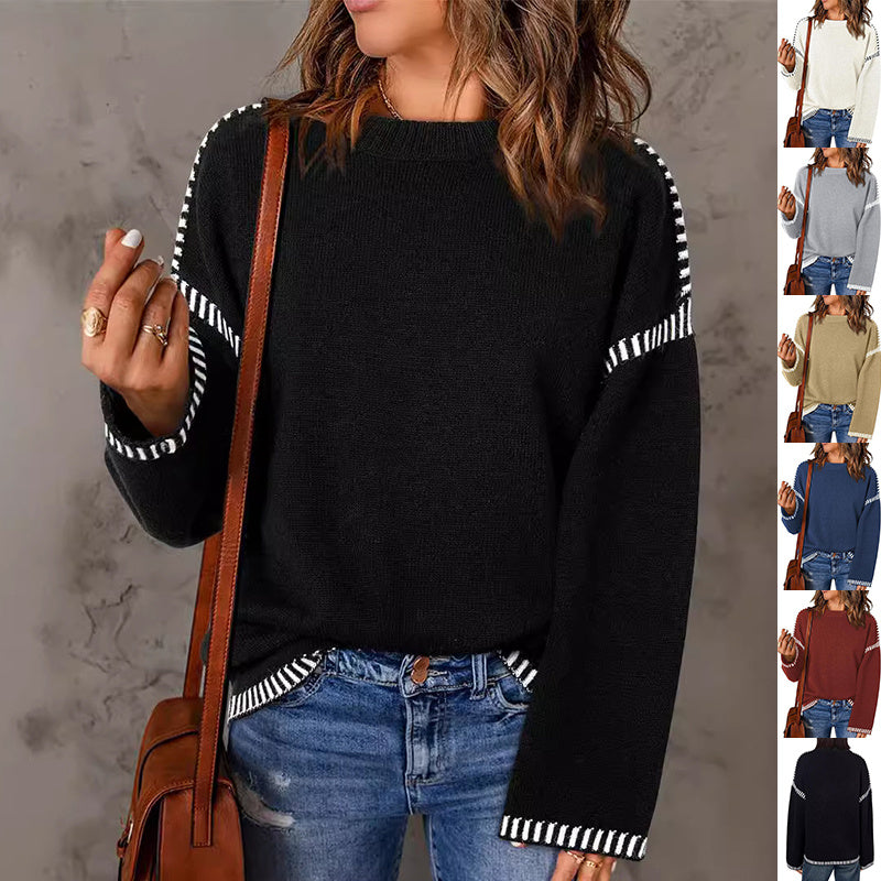 Spring Loose Long Sleeve Tops
