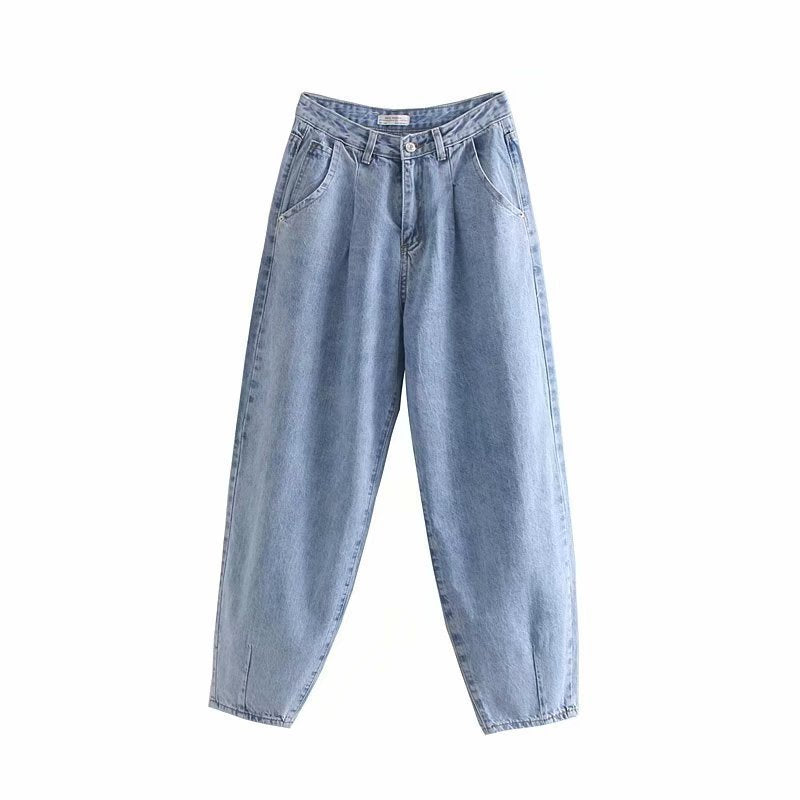 Pleated loose fashion jeans