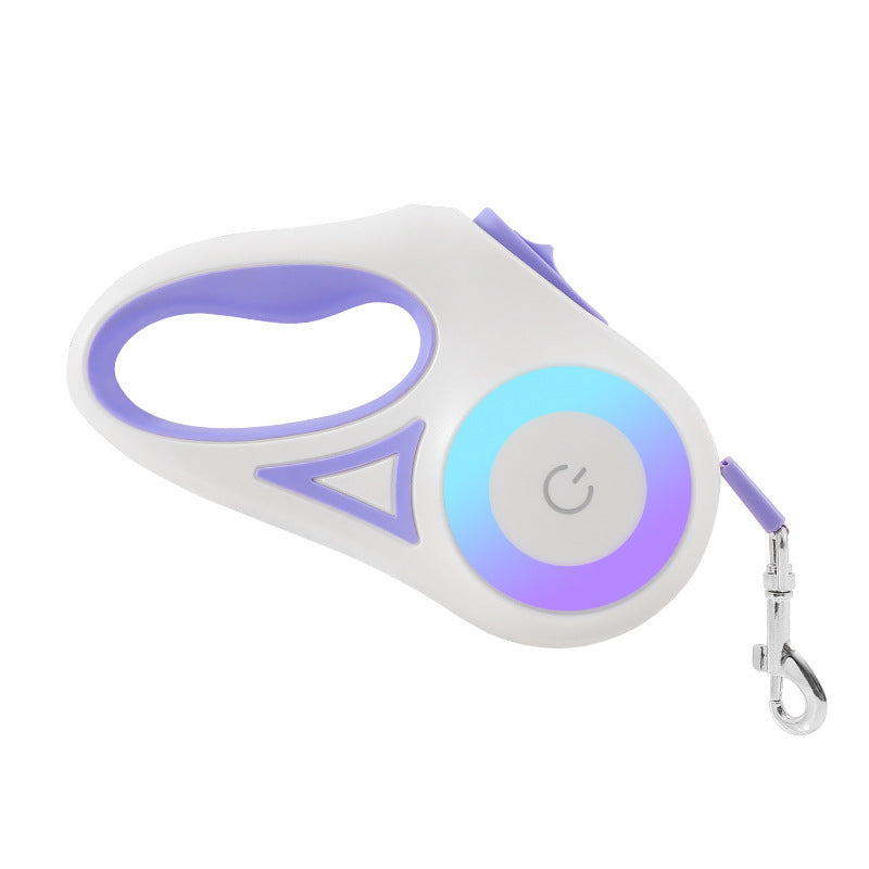 Retractable Dog Leash with Collar Set - Automatic Traction Rope for Small & Medium Dogs, Durable & Reflective