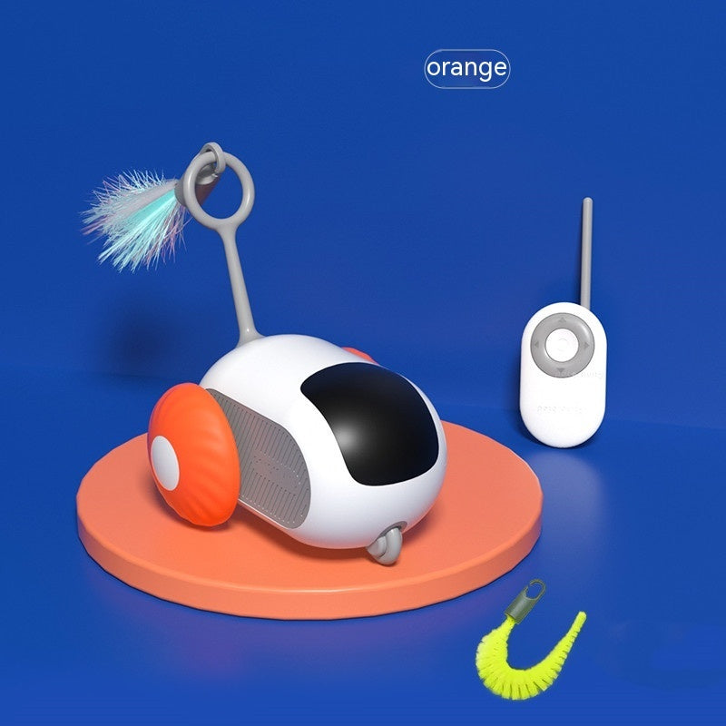 Smart Remote Control Cat Toy Car - USB Rechargeable & Self-Moving Interactive Chasing Toy for Cats