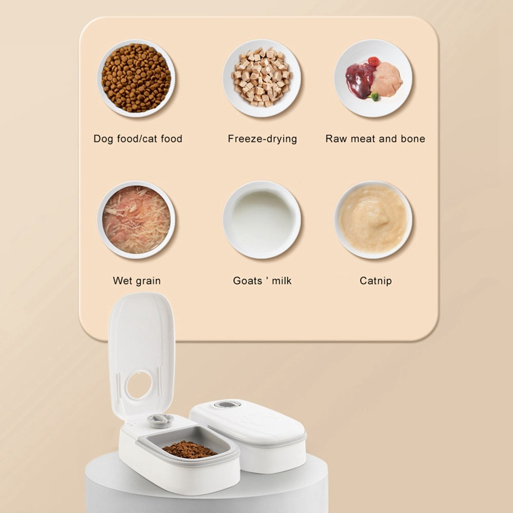 Smart Automatic Pet Feeder with Timer & Stainless Steel Bowl - Perfect for Cats and Dogs