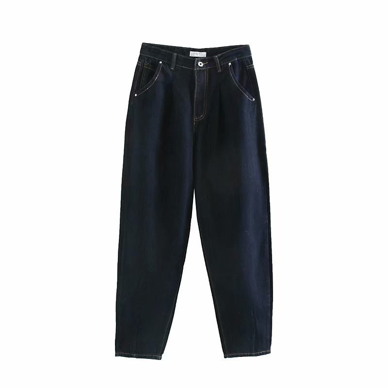 Pleated loose fashion jeans