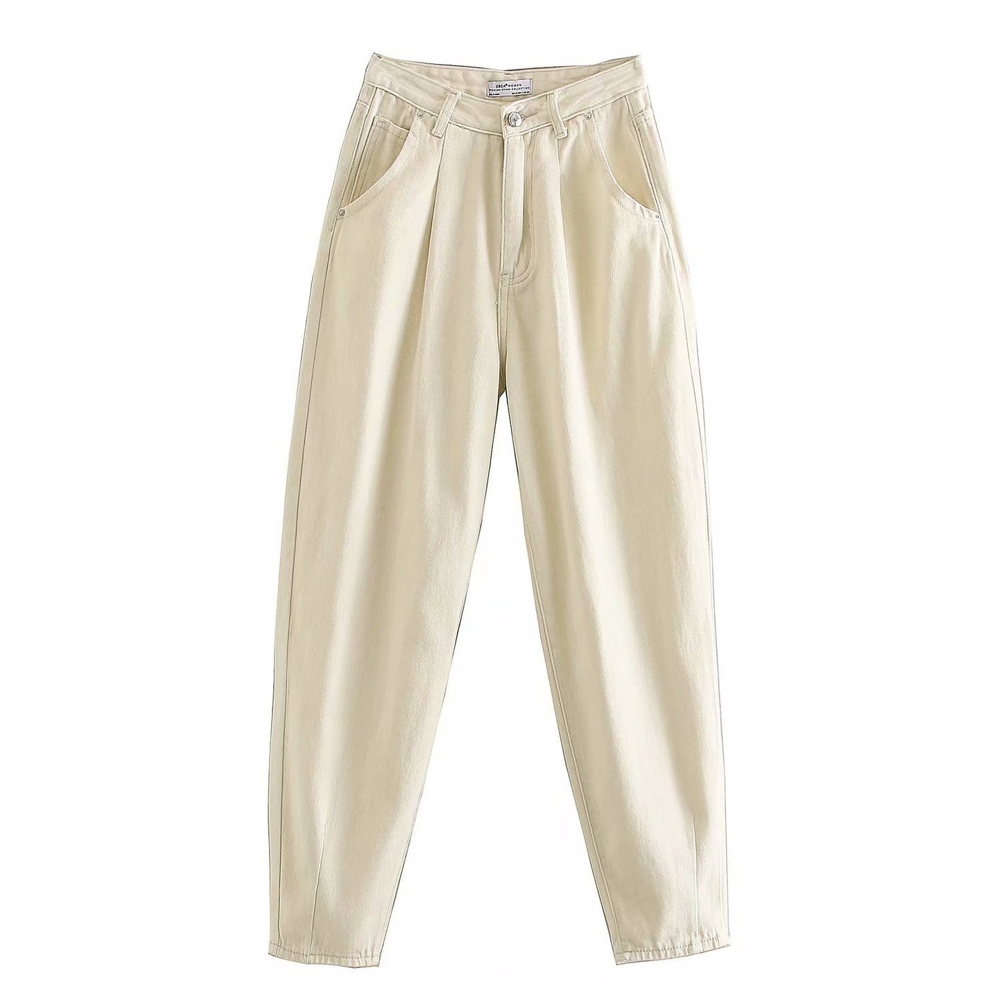 Pleated loose fashion jeans