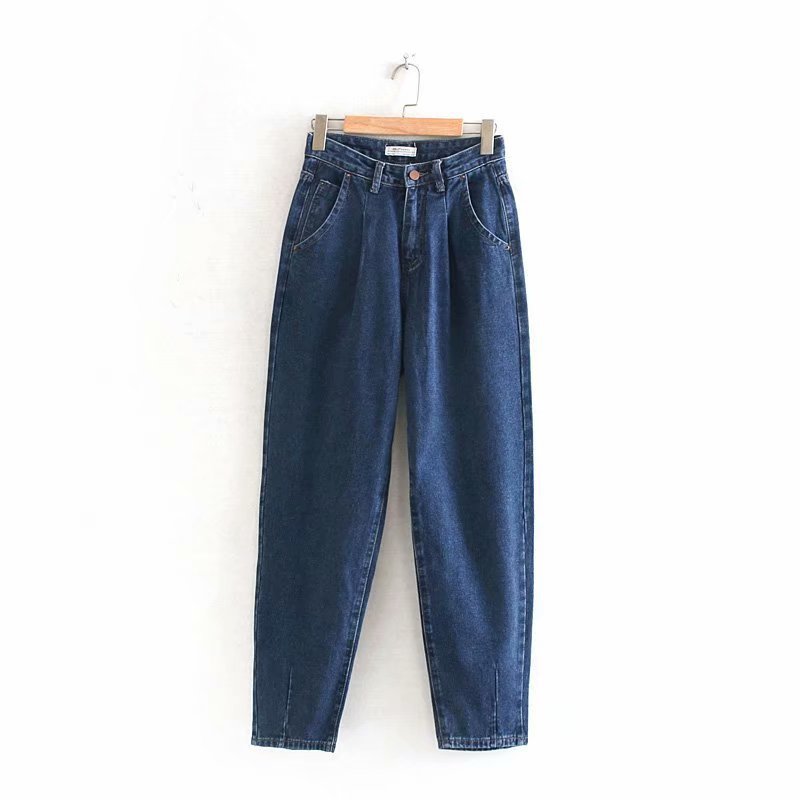 Pleated loose fashion jeans