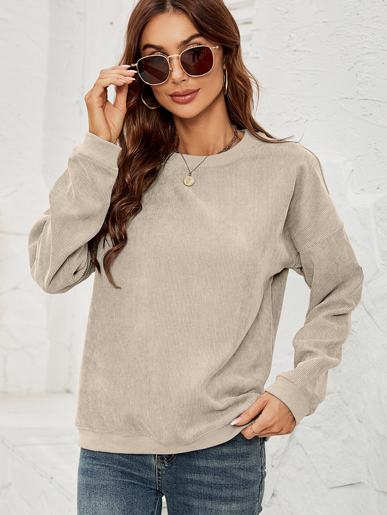 🔥Round Neck Long-sleeved Tops Spring Clothing