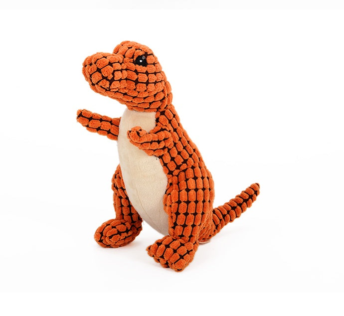 Dinosaur Chew Toys for Large Dogs - Interactive Plush Squeaky Toys for Giant Breeds, Durable & Fun for Chihuahuas