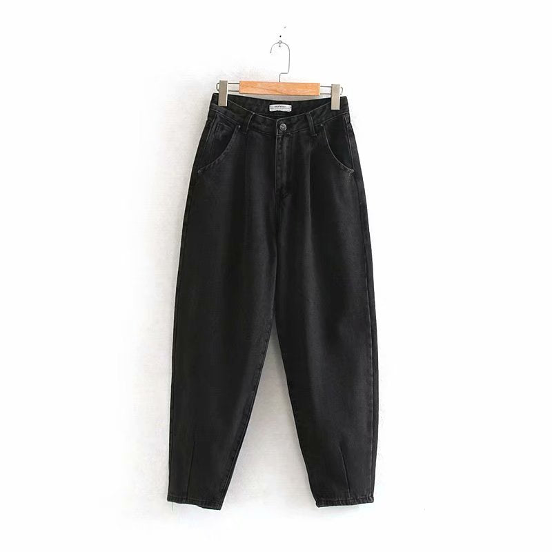 Pleated loose fashion jeans