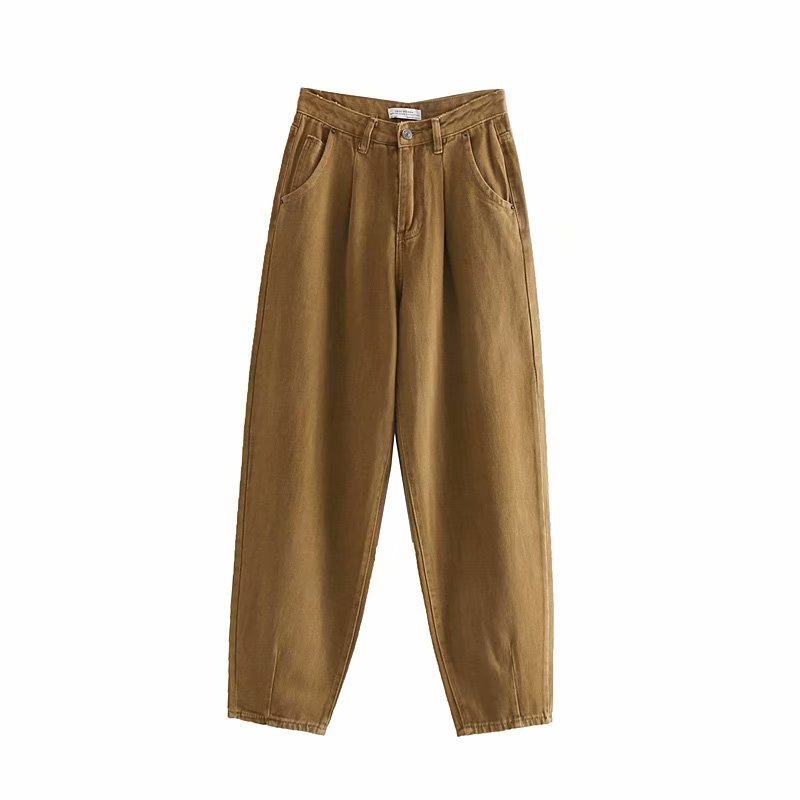 Pleated loose fashion jeans