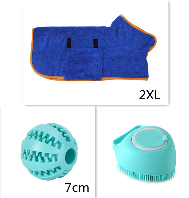 3-in-1 Silicone Pet Bath Gloves | Dog & Cat Grooming Massage Brush with Shampoo Dispenser, Exfoliating Bath Time Essentials