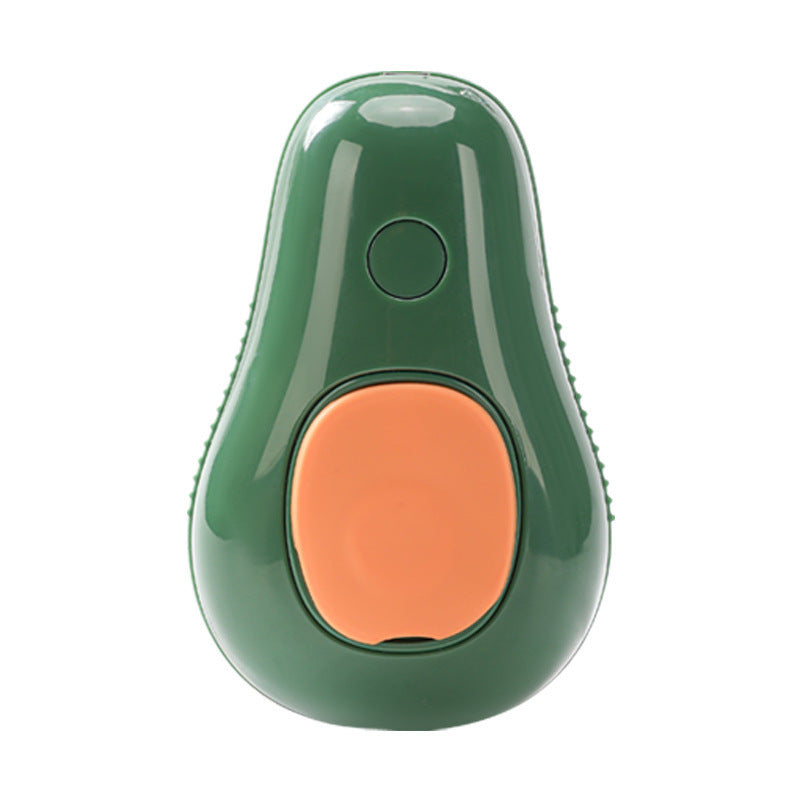 Self-Cleaning Electric Pet Grooming Brush – Steamy Massage & Avocado Design for Cats & Dogs