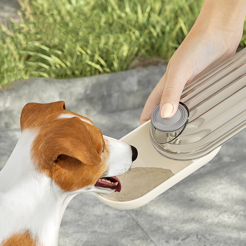 2-in-1 Portable Dog Water Bottle & Bowl - Leak-Proof Design for Walking, Hiking, and Outdoor Adventures, Green