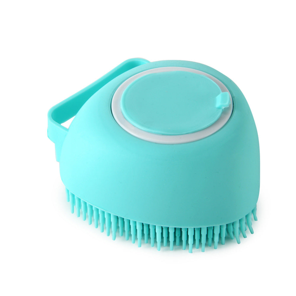 3-in-1 Silicone Pet Bath Gloves | Dog & Cat Grooming Massage Brush with Shampoo Dispenser, Exfoliating Bath Time Essentials