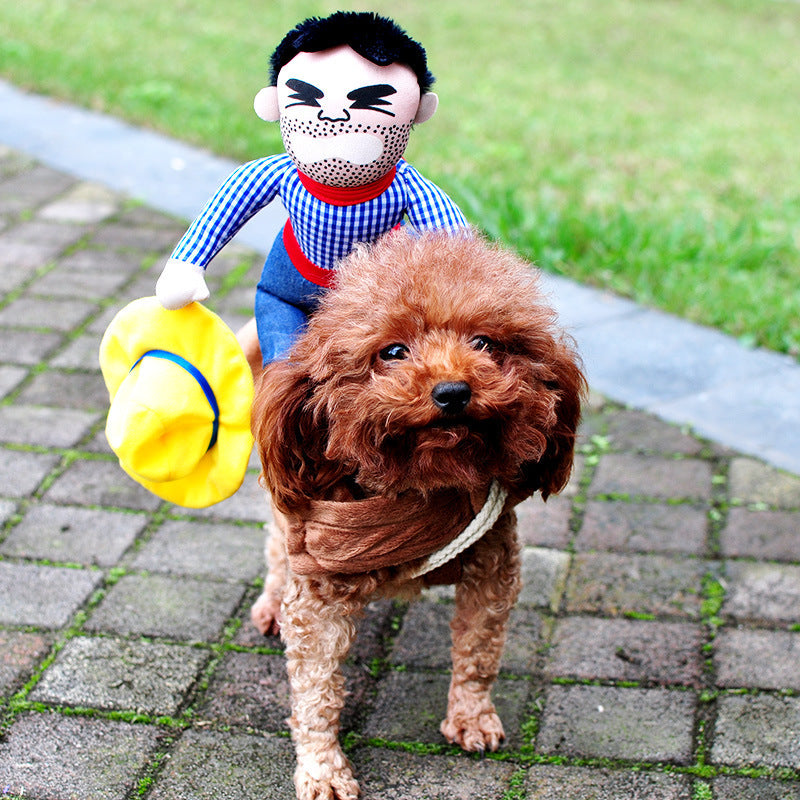 Spooktacular Halloween Pet Costume - Adjustable Dog Cat Cosplay Outfit with Scary & Funny Designs for Party, Trick-or-Treat