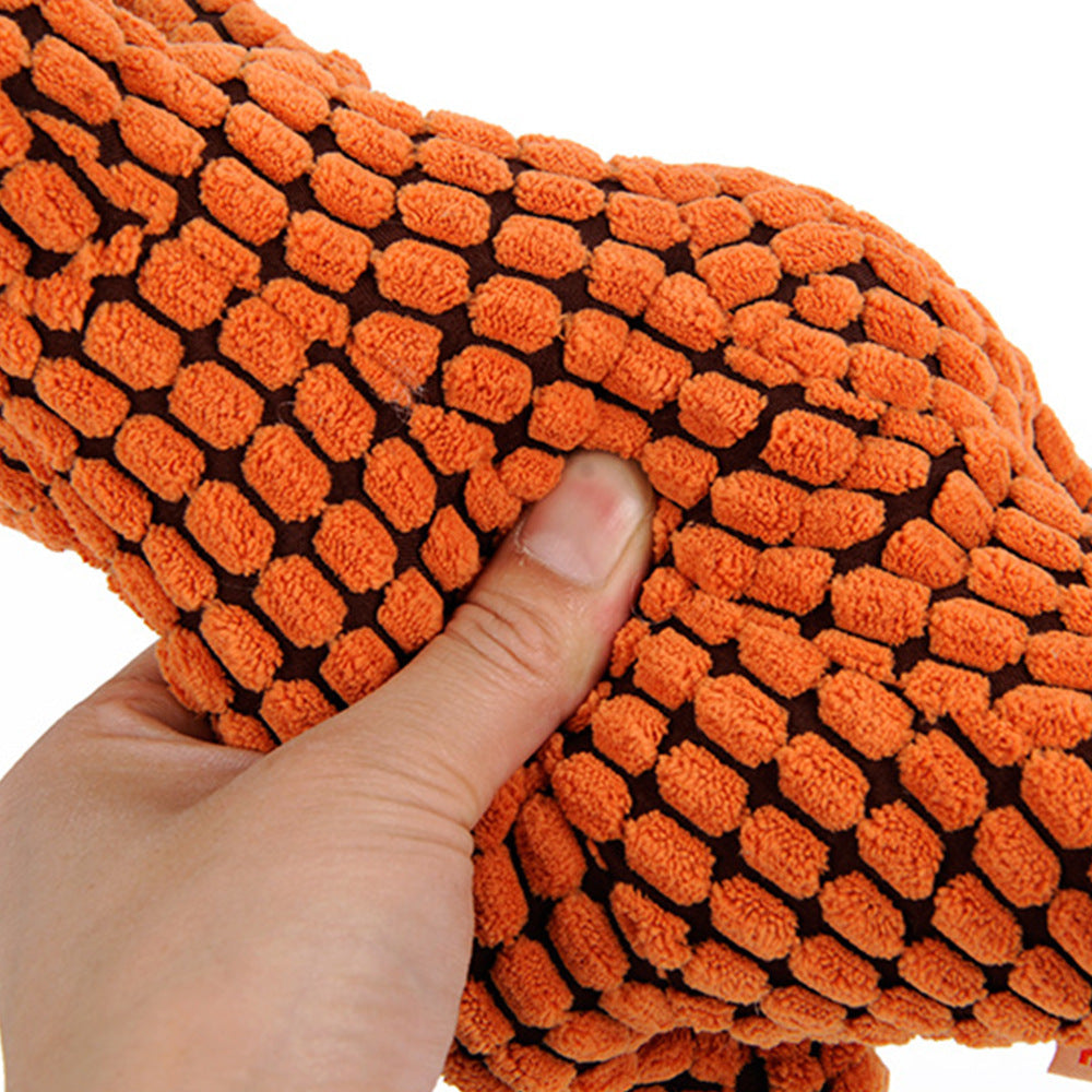 Dinosaur Chew Toys for Large Dogs - Interactive Plush Squeaky Toys for Giant Breeds, Durable & Fun for Chihuahuas