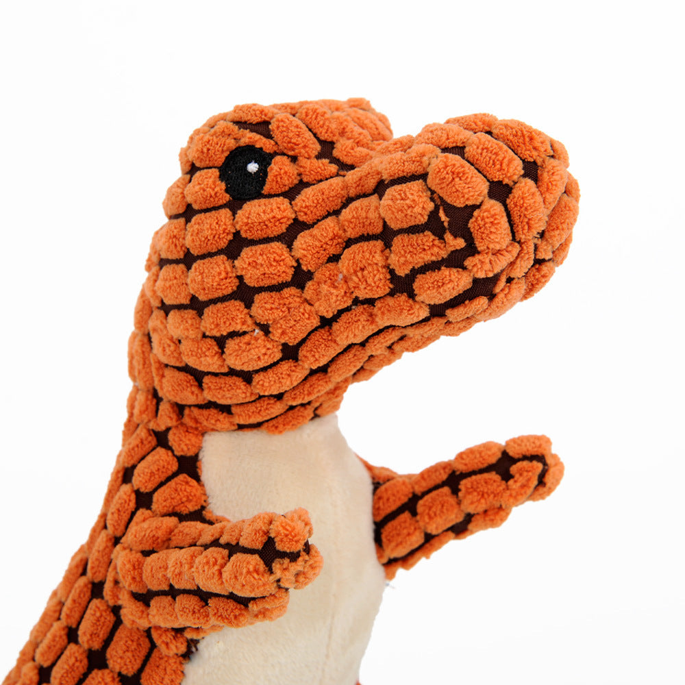 Dinosaur Chew Toys for Large Dogs - Interactive Plush Squeaky Toys for Giant Breeds, Durable & Fun for Chihuahuas