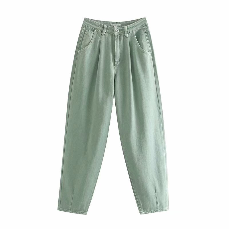 Pleated loose fashion jeans