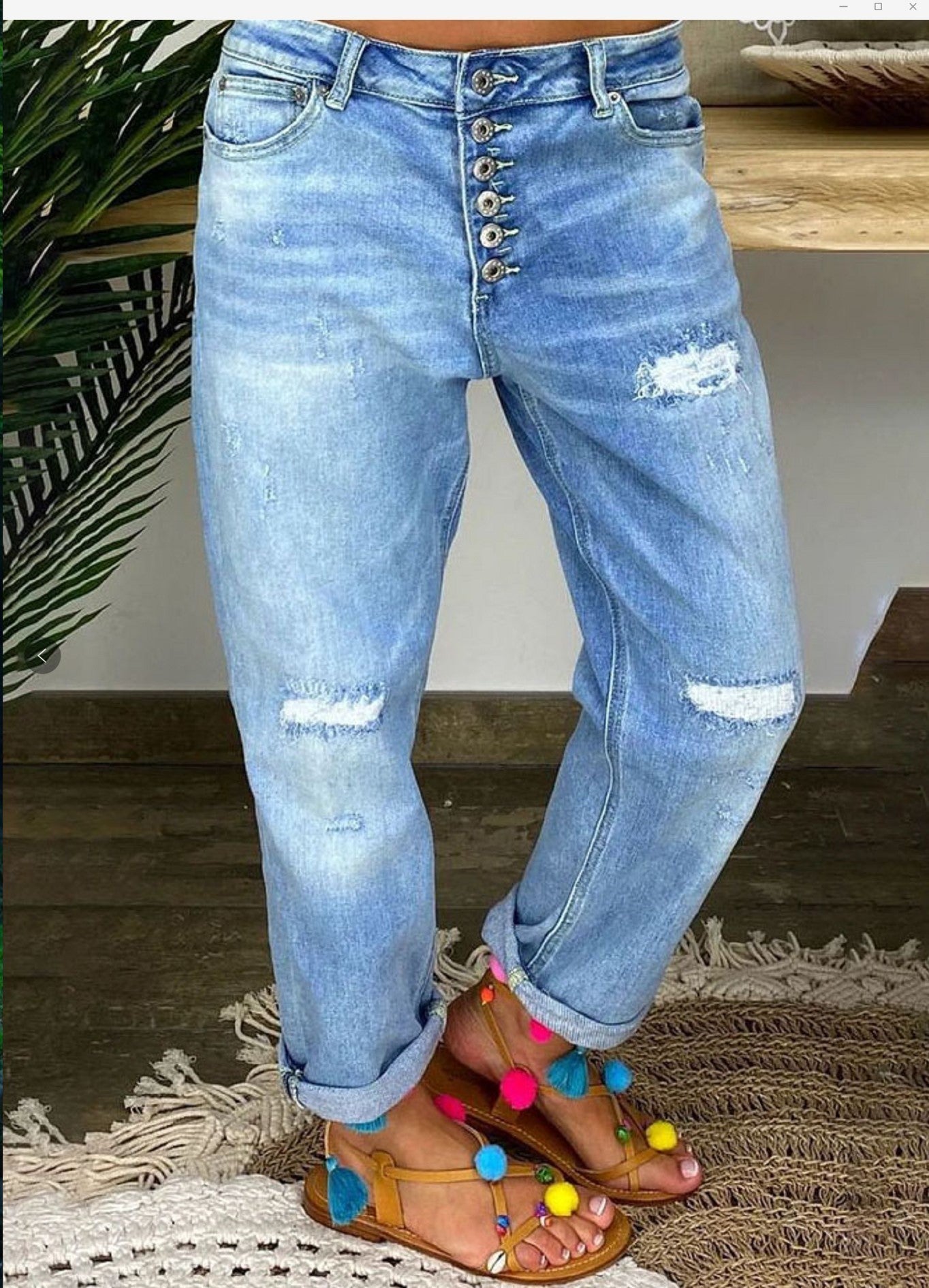 Loose Slim Jeans Straight Daddy Pants