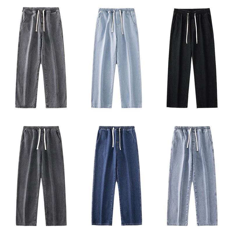 Men's Retro Wide-leg Pants