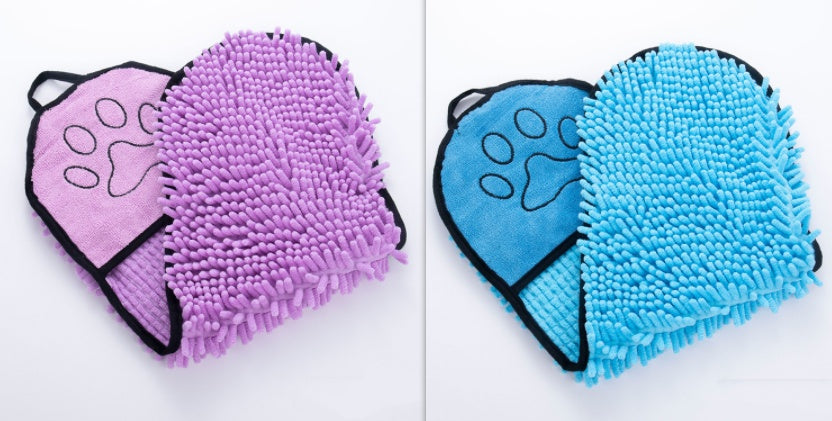 Ultra Absorbent Pet Bath Towel Set - Quick Dry Microfiber Robe & Towel for Dogs & Cats, Post-Bath Drying Essential