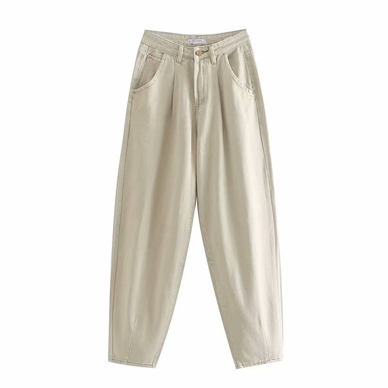 Pleated loose fashion jeans