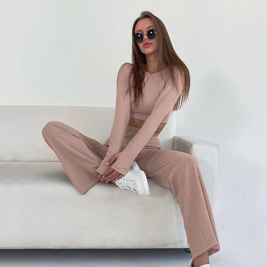 🔥🔥Sunken Stripe Knitted Home Wear
