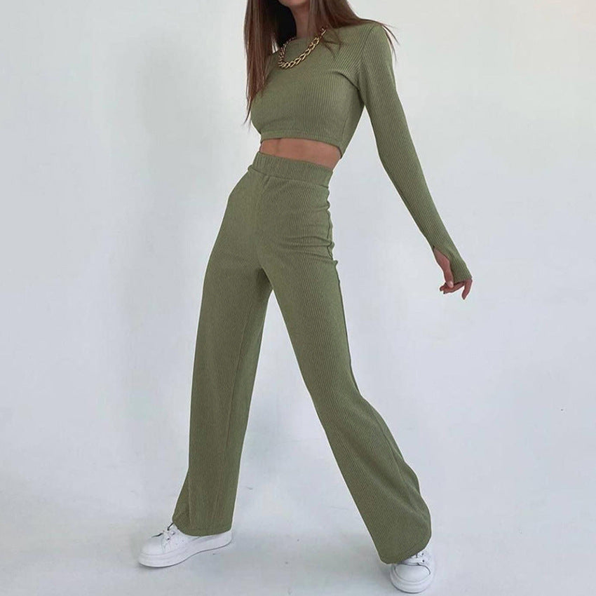 🔥🔥Sunken Stripe Knitted Home Wear