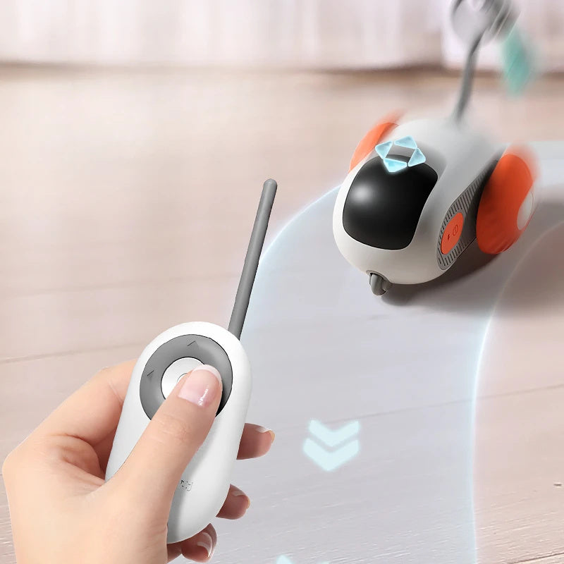 Smart Remote Control Cat Toy Car - USB Rechargeable & Self-Moving Interactive Chasing Toy for Cats