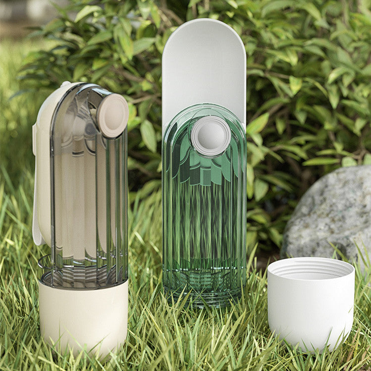 2-in-1 Portable Dog Water Bottle & Bowl - Leak-Proof Design for Walking, Hiking, and Outdoor Adventures, Green