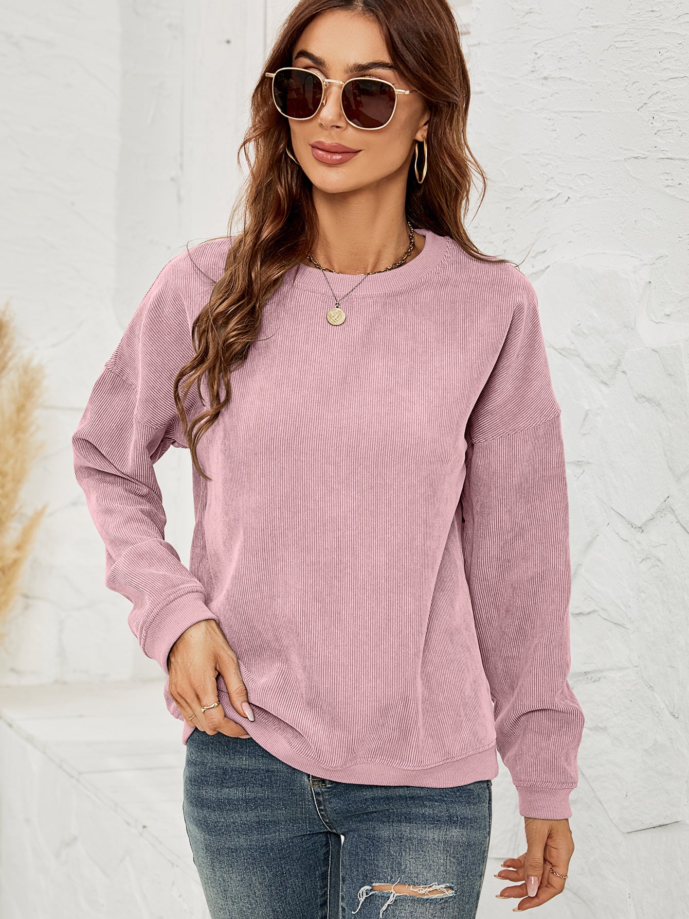 🔥Round Neck Long-sleeved Tops Spring Clothing