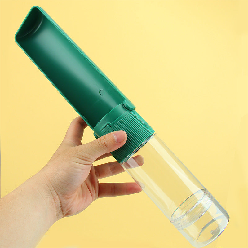 Portable Pet Water Bottle with Bowl - Travel-Friendly Dog & Cat Water Dispenser for Outdoor Adventures