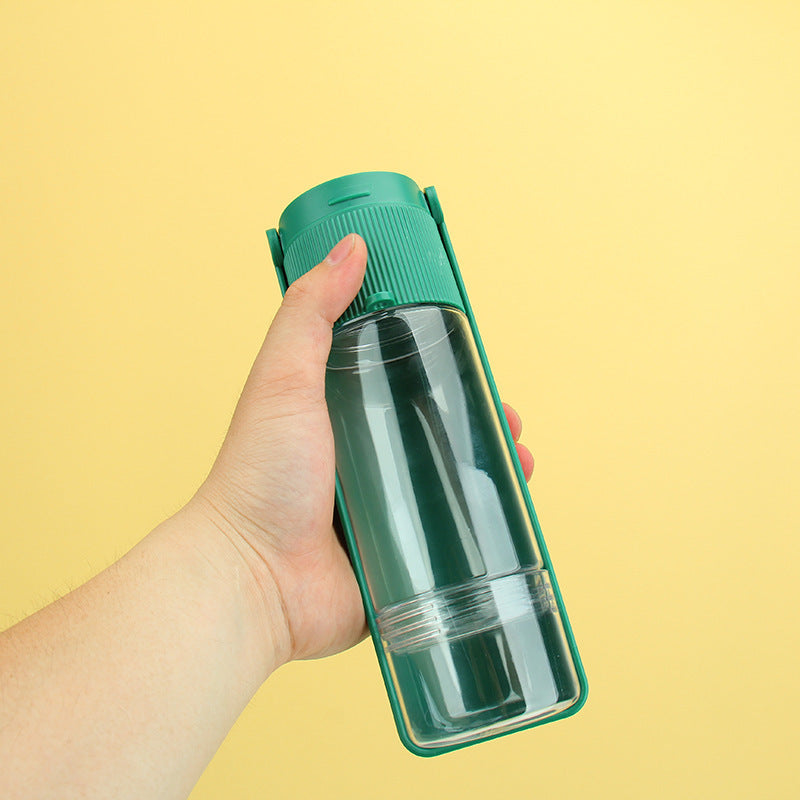 Portable Pet Water Bottle with Bowl - Travel-Friendly Dog & Cat Water Dispenser for Outdoor Adventures