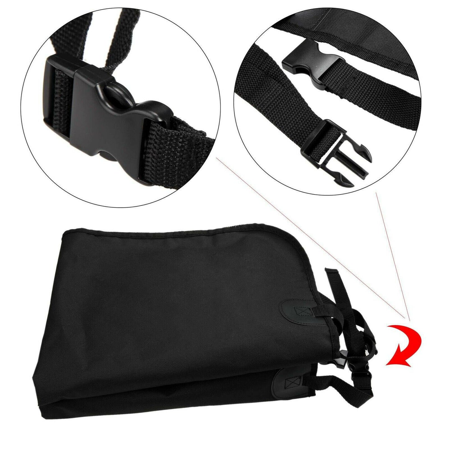 Waterproof Luxury Car Seat Cover for Pets - Durable & Stylish Bench Protector, Black