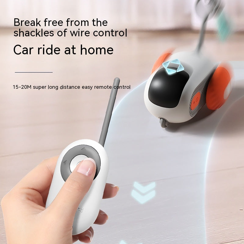 Smart Remote Control Cat Toy Car - USB Rechargeable & Self-Moving Interactive Chasing Toy for Cats