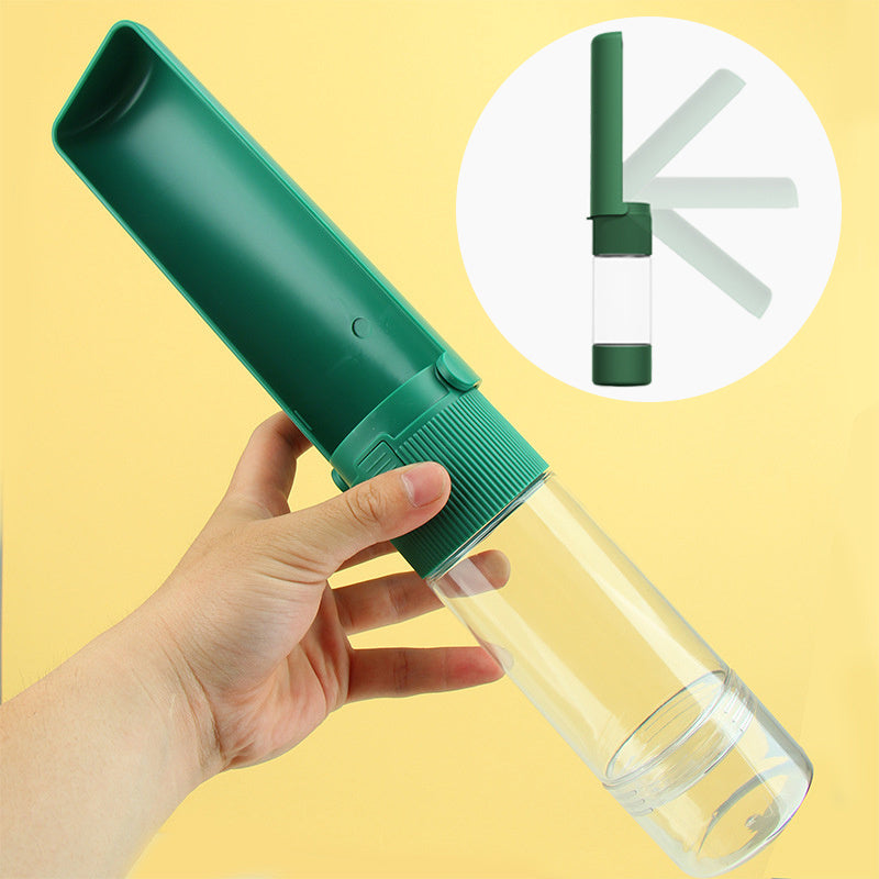 Portable Pet Water Bottle with Bowl - Travel-Friendly Dog & Cat Water Dispenser for Outdoor Adventures