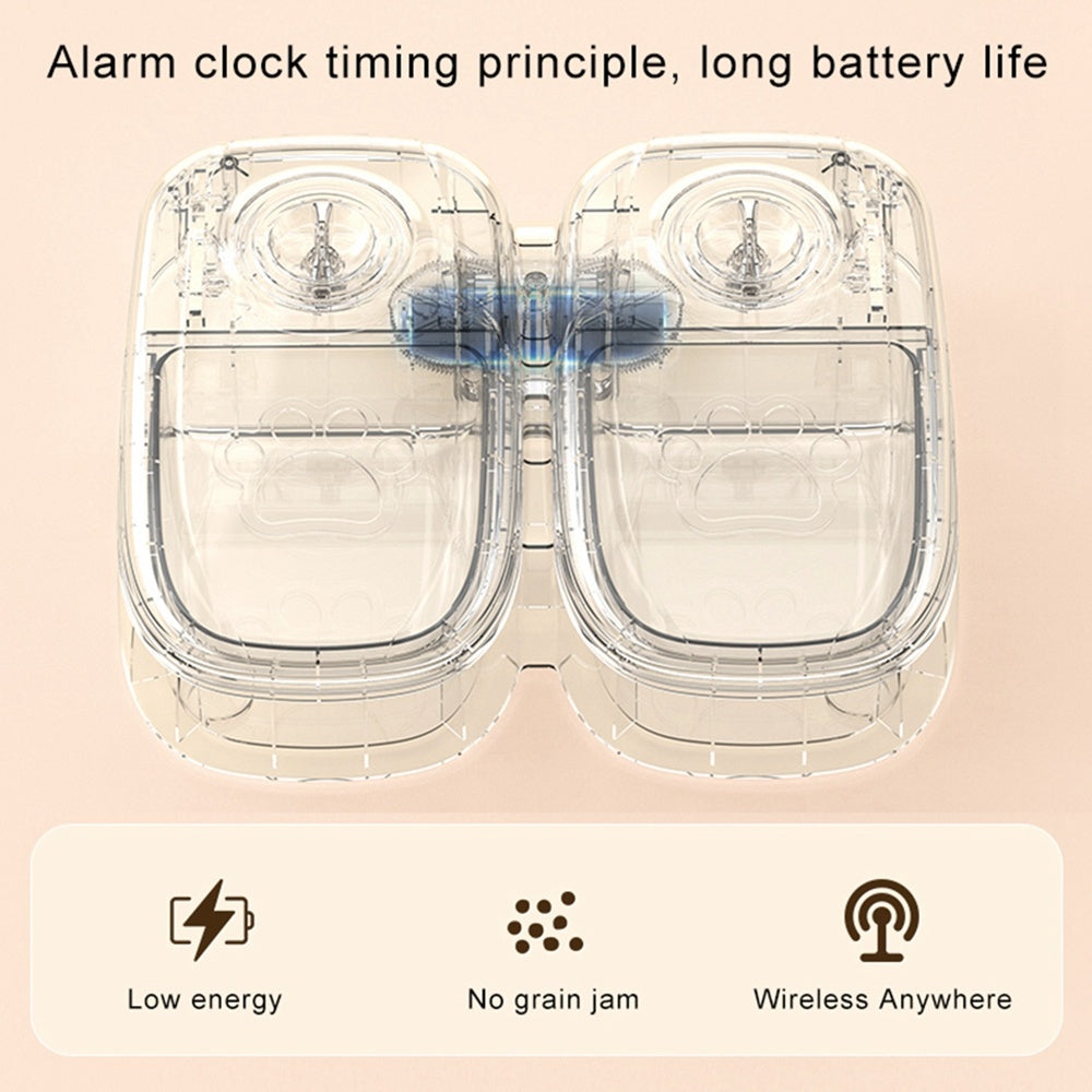 Smart Automatic Pet Feeder with Timer & Stainless Steel Bowl - Perfect for Cats and Dogs
