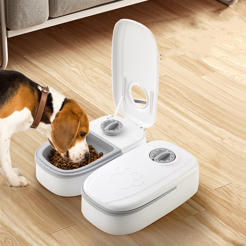 Smart Automatic Pet Feeder with Timer & Stainless Steel Bowl - Perfect for Cats and Dogs