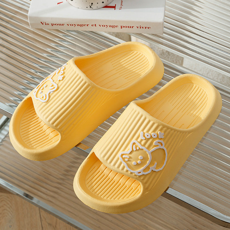 Summer Women Home Shoes Bath Thick Platform Non-Slip Slides Indoor Outdoor